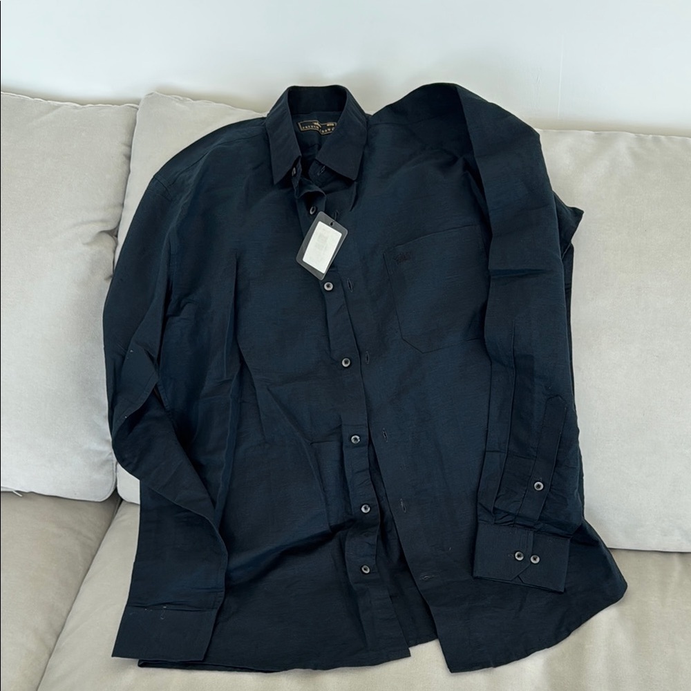 New linen blend shirt